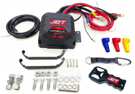 Лебедка автомобильная 4REVO JET 12000s 12В (Синтетический трос) 4R-W1206B-12