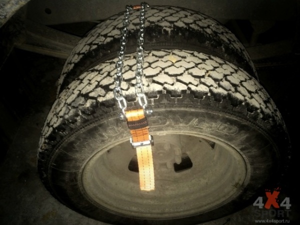 Браслеты противоскольжения усиленные для задних двускатных колес автомобиля ГАЗель, комплект 4 шт. БЦ-У-4-ГЗ