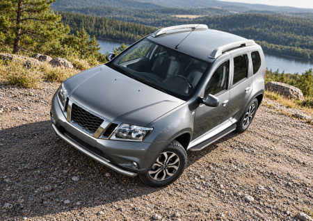 Фото изделия: Порог-площадка Premium A173ALP + комплект крепежа Rival Renault Duster 2011-2015- / Nissan Terrano 2014- A173ALP.4701.3 — изображение 2