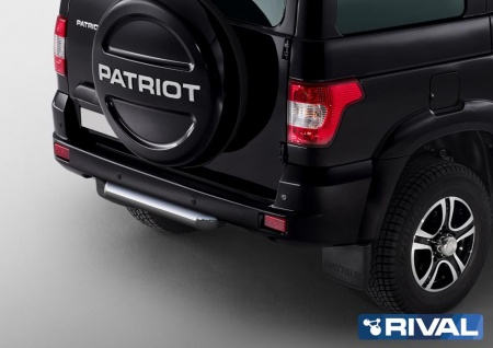Защита заднего бампера d76 RIVAL UAZ Patriot 2014-2016-2019  R.6302.008