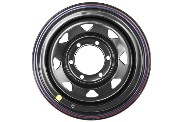 Диск усиленный Тойота Ниссан стальной черный 6x139,7 8xR15 d110 ET-5 (треуг. мелкий) 1580-63910BL-5A17