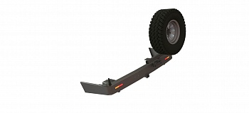 Бампер силовой задний Toyota Land Cruiser 200 с квадратом под фаркоп, калиткой и дублирующими фонарями STC-TLC200-BR-L1-C1