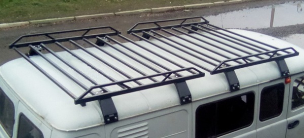 Багажник УАЗ 2206 Санитарка разборный на водостоки (комплект из 2 багажников) U220601 