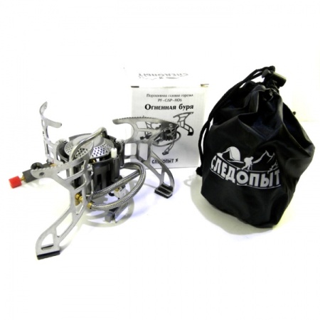 Горелка газовая портативная СЛЕДОПЫТ "Огненная Буря" резьбовой баллон  PF-GSP-H06