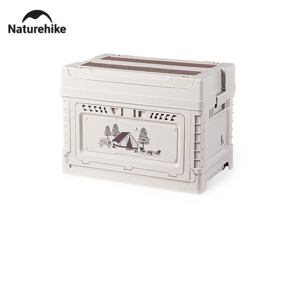 Ящик туристический Naturehike 50+10 л, трансформер, со столешницей, бежевый CNH22SN019-ML5010