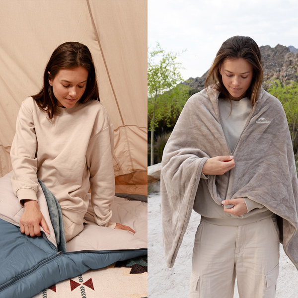 Мешок спальный Naturehike Envelope M400 с подогревом, (190+30)х80 см, (левый)(ТК: -1C), серо-голубой CNK2300SD021-400BL-L