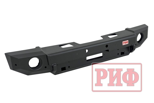 Бампер РИФ силовой передний Jeep Wrangler JL 2018+ под доп. фары, без защитной дуги RIF015-11356