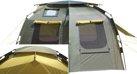 Палатка автомат всесезонная 4 Season Thermal, цвет хаки/желтый  M-KM-077