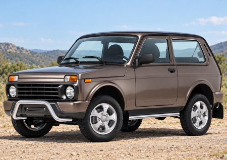 Фото изделия: Защита переднего бампера d57 скоба Rival Lada 4х4 Urban 3d 2014- R.6004.001