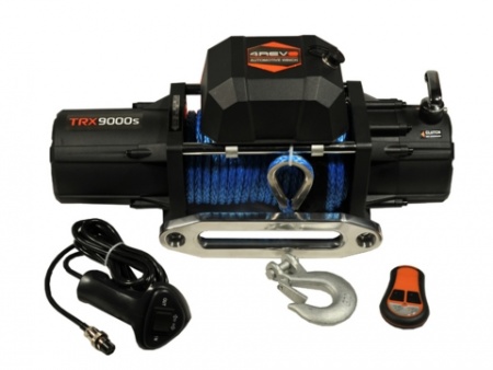 Лебедка автомобильная 4REVO 9000 12V с синтетическим тросом 4R-W091B
