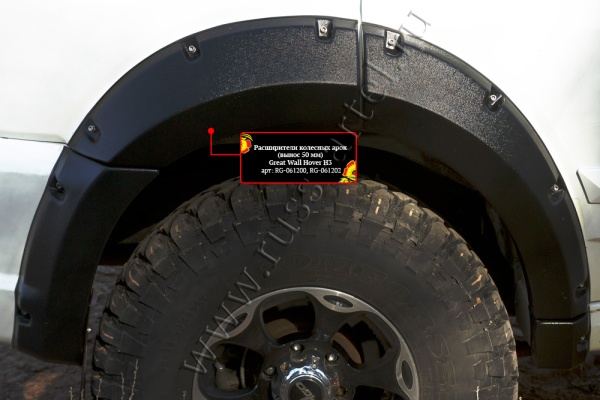 Расширитель колесной арки задний правый Русская артель Great Wall Hover H3 2010-2013  RG-061230