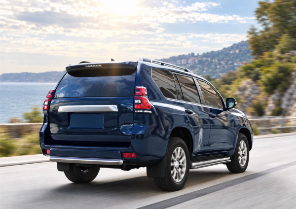 Фото изделия: Защита заднего бампера d76 короткая Rival Toyota Land Cruiser 150 Prado 2017- R.5721.006