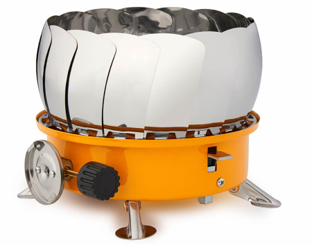 Плита газовая мини в сумке с ветрозащитой TOURIST TULPAN-L  TM-450