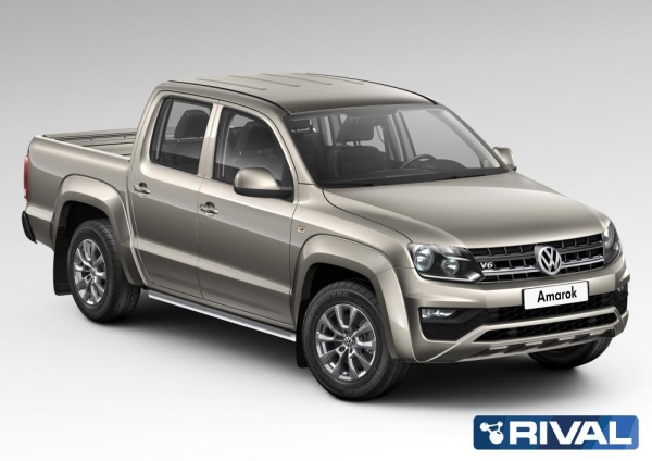Защита порогов d57 RIVAL Volkswagen Amarok 2016-  R.5804.009