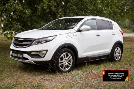 Тюнинг обвес порогов Русская артель KIA Sportage TOPKS-030900