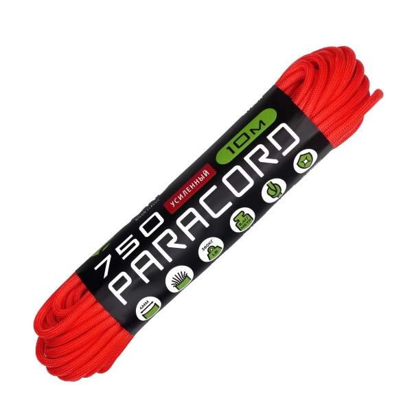 Паракорд 750 CORD nylon 10м (neon orange)  750.N10.N.OR