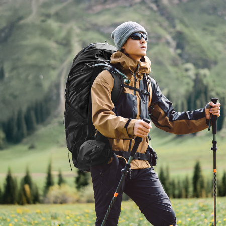 Рюкзак туристический Naturehike Helium Series 70 л, размер L, черный CNK2450XB014-B70LL