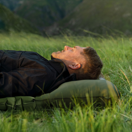 Коврик надувной Naturehike FC01 200х60х9,5 см, с подушкой, с насосом, зеленый CNK2550WS019-95FPGRSP