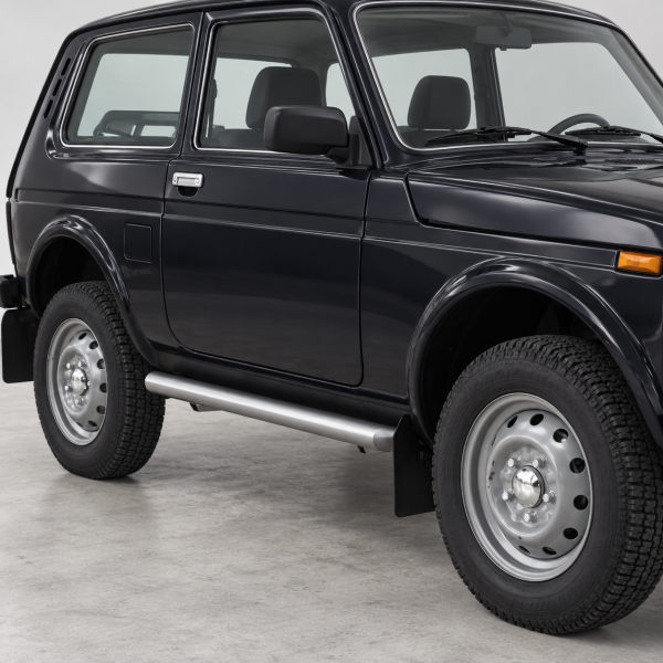 Фото для каталога: Защита порогов d57 Rival Lada 4х4 1995-, 3D R.6002.003