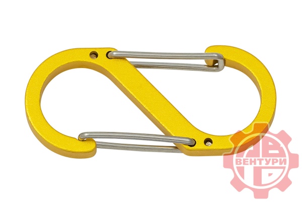 Карабин s-образный 50мм (yellow)  CRD.S.50.Y