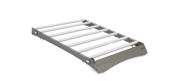 Багажник экспедиционный STC Toyota Hilux 2005+ ШТОРКА с рабочим светом  STC-TH05-TR1-L3