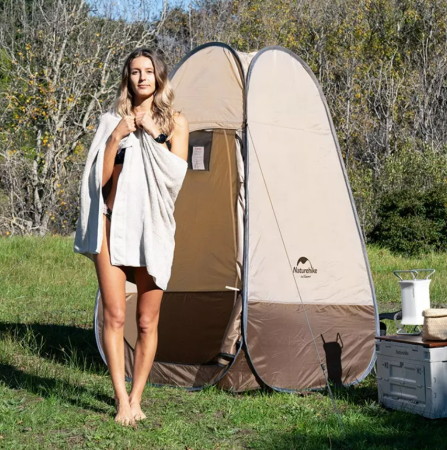 Палатка Naturehike быстрораскрываемая, душ-туалет, коричневый NH17Z002-P-BR