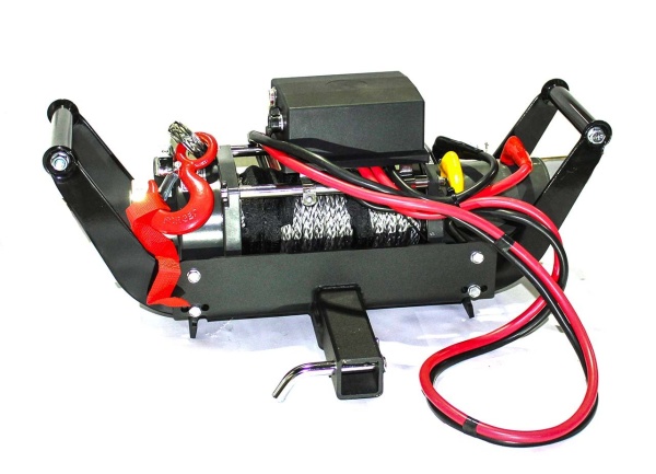 Лебедка переносная ELECTRIC Winch EW 12000 (12В) с синтетическим тросом крепление под квадрат