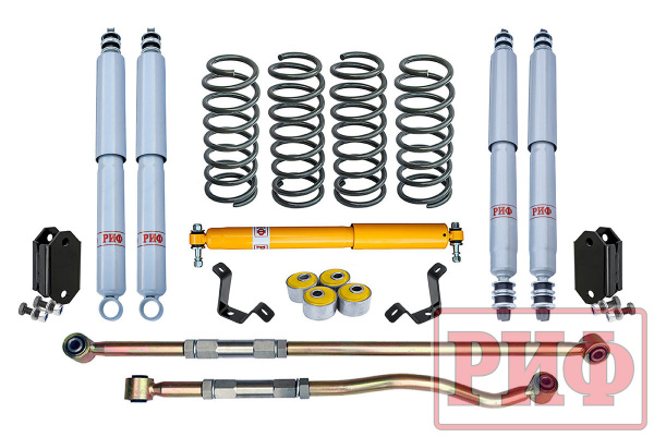 Лифт-комплект РИФ газовый для Toyota Land Cruiser 80/105 лифт 50 мм мягкий RIF-TLC80-B-G