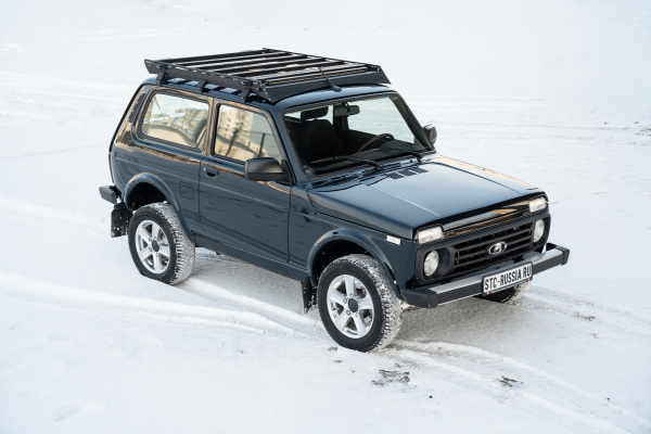 Багажник экспедиционный STC Lada Niva ШТОРКА дальний и рабочий свет STC-LNI2121/77-TR1-L1L3