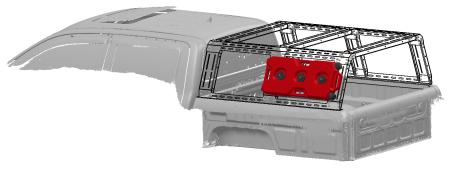 Molle панель большая для грузового каркаса STC Sollers ST8 2024+ STC-SST8/24-CFS-MB