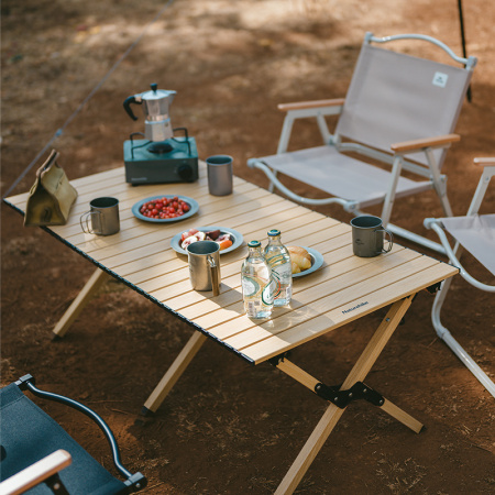 Стол туристический Naturehike Star Jane L01 складной, 150х70х55 см, с Х-образными ножками, бежевый CNK2300JU010-SWD