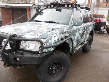 Пороги силовые KDT Toyota Land Cruiser 105   03033