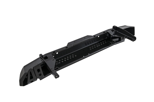 Бампер РИФ силовой задний Toyota Land Cruiser 200 2012-2015 с квадратом под фаркоп и фонарями, стандарт RIF200-22150