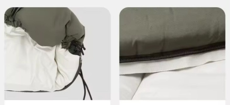 Мешок спальный Naturehike Lingdong, 225х75см, (ТК: +12C), (правый), бежевый CNK2300SD016-LD150BE