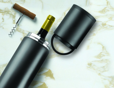 Термофутляр для вина VIN BLANC, черный  VPB1.06-BLACK