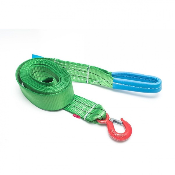 Буксировочный ремень 6/9т 4м Крюк/Петля Tplus T014653