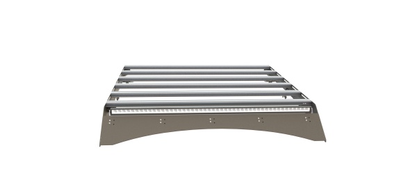 Багажник экспедиционный УСИЛЕННЫЙ STC Toyota Tundra Double Cab с дальним и рабочим светом  STC-TTDC-TRH-L1L3