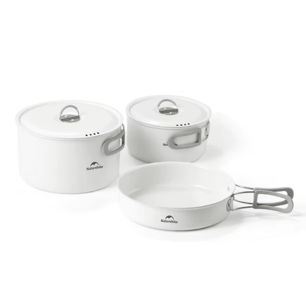 Набор посуды Naturehike туристический 3 предмета, керамическое покрытие CNK2450CF013-36W