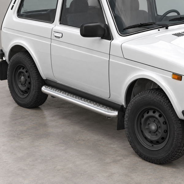 Фото для каталога: Пороги с листом d57 Rival Lada 4х4 1995-, 3D R.6002.004
