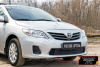 Защитная сетка и зим. заглушка решетки перед. бампера Toyota Corolla (140,150) 2010-2013 шагрень SRT-135302