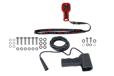 Лебёдка автомобильная электрическая 12V Runva 5443 кг стальной трос EWXT12000F
