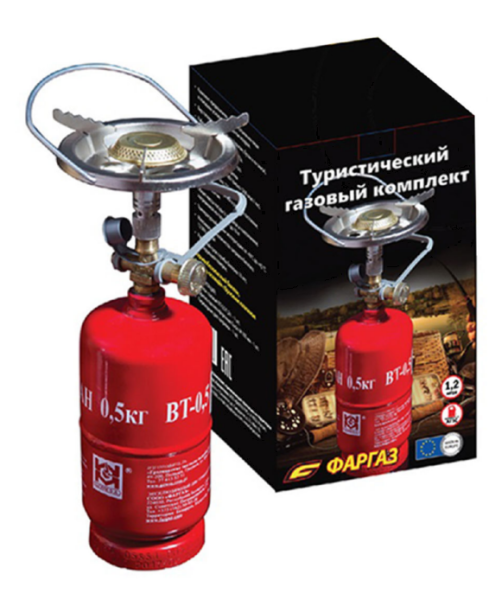 Туристический газовый комплект (Баллон 1,2 л + газовая горелка)  LPG-SET1