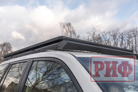 Багажник экспедиционный (платформа) алюминиевый РИФ 1150x2080 мм для Toyota Land Cruiser Prado 150 (с крепежом) RIF150-roof4