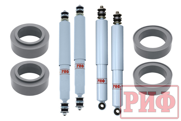 Лифт-комплект РИФ лайт газовый для Toyota Land Cruiser 80/105 лифт 50 мм RIF-TLC80-C-G-lite