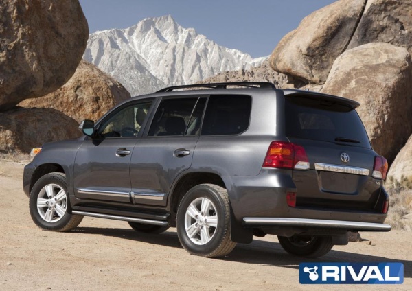 Защита заднего бампера d76 RIVAL Toyota Land Cruiser 200 2011-2015  R.5713.016