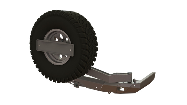 Бампер задний Toyota Land Cruiser Prado 150 2017-2024 калитка центр, под ПТФ STC-TLCP150/17-BRR-C1-L3