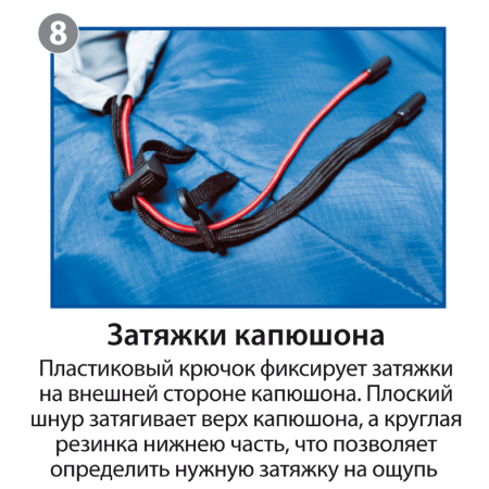 Мешок спальный BTrace Mega (Левый,Серый/Синий), (ТК: -5°C)  S0565