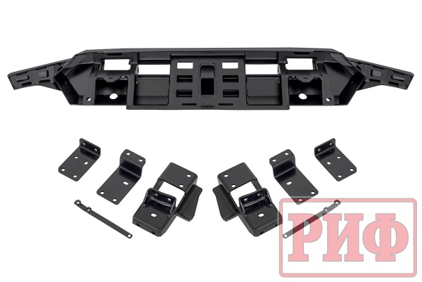 Бампер РИФ силовой передний Mitsubishi Pajero Sport 2021+ с фаркопом RIFPS3-10176S