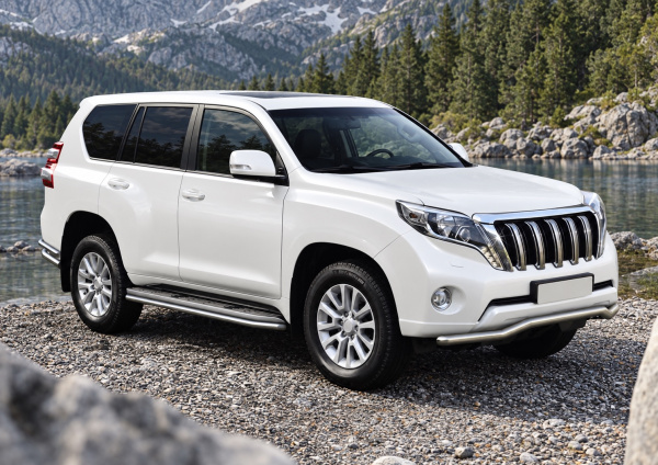 Фото изделия: Защита переднего бампера d57 волна Rival Toyota Land Cruiser Prado 150 2009-2013-2017 R.5704.015