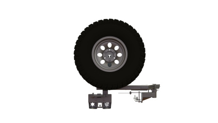 Калитка в штатный бампер Toyota Land Cruiser Prado 120 с квадратом под фаркоп калитка справа STC-TLCP120-G-C2